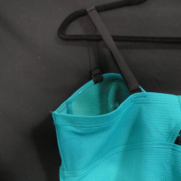 CACTUS | 2X | Stylish Turquoise Tankini Top | Back Hook Closure - Picture 9 of 14